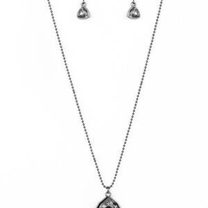 Galactic Duchess - Black Necklace and Earrings Set